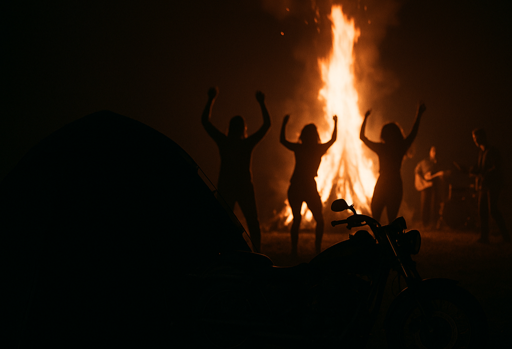 Camping tents at Dug Hill on Monte Sano Mountain