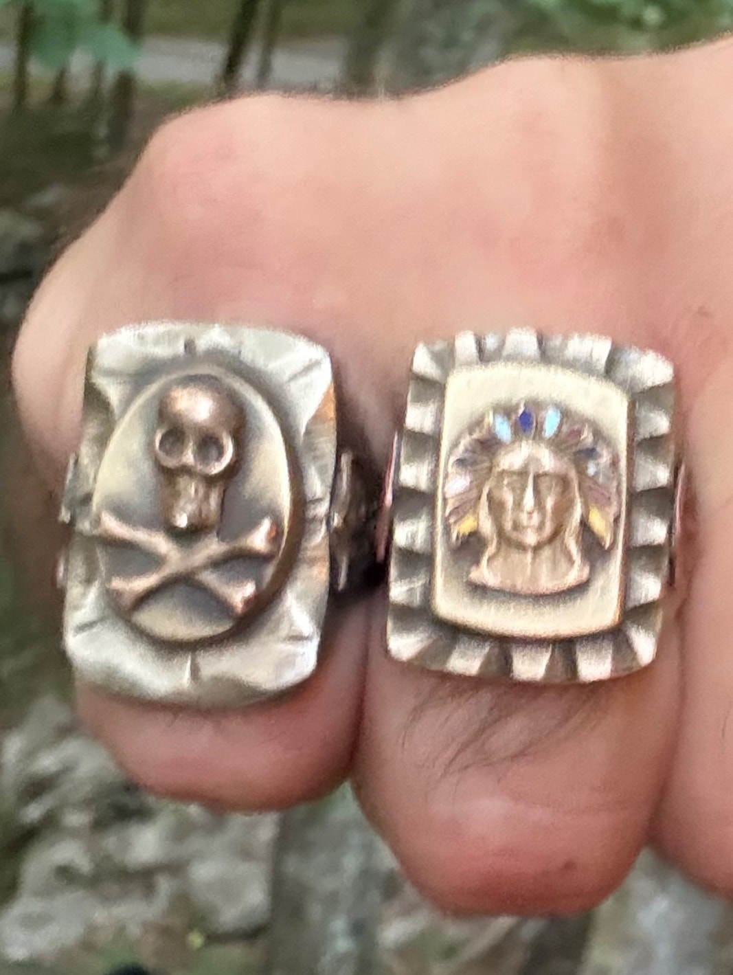 Vintage Motorcycle Ring — Size 10.5